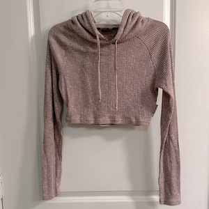 Gymshark, Medium, Cropped Knit Hoodie